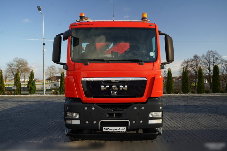 MAN TGS 35.360 / 8x2-4 / LAWETA + HDS HIAB 166 E-2 / 4 OSIOWY / NAJAZDY HYDRAULICZNE / WCIĄGARKA / POMOC DROGOWA / opony 100% zdjęcie 18