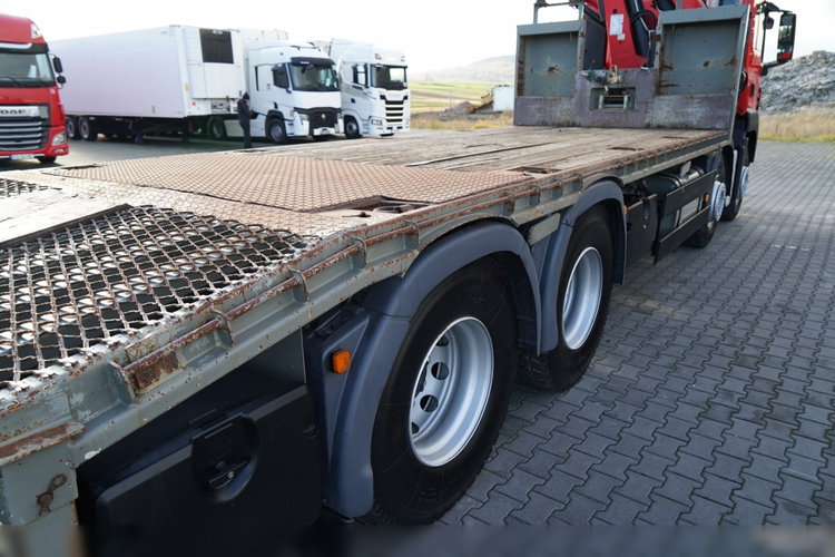 MAN TGS 35.360 / 8x2-4 / LAWETA + HDS HIAB 166 E-2 / 4 OSIOWY / NAJAZDY HYDRAULICZNE / WCIĄGARKA / POMOC DROGOWA / opony 100% zdjęcie 25