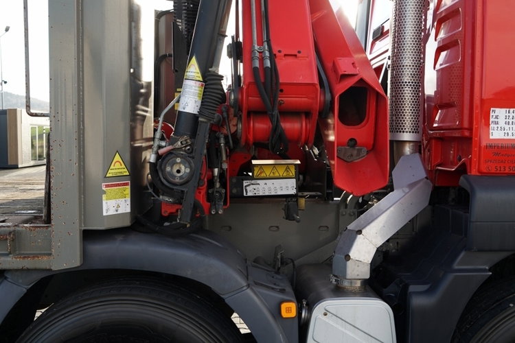 MAN TGS 35.360 / 8x2-4 / LAWETA + HDS HIAB 166 E-2 / 4 OSIOWY / NAJAZDY HYDRAULICZNE / WCIĄGARKA / POMOC DROGOWA / opony 100% zdjęcie 27