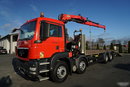MAN TGS 35.360 / 8x2-4 / LAWETA + HDS HIAB 166 E-2 / 4 OSIOWY / NAJAZDY HYDRAULICZNE / WCIĄGARKA / POMOC DROGOWA / opony 100% zdjęcie 2