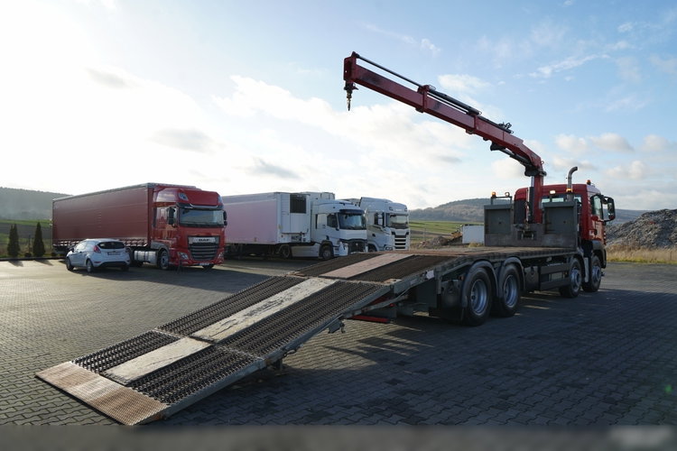 MAN TGS 35.360 / 8x2-4 / LAWETA + HDS HIAB 166 E-2 / 4 OSIOWY / NAJAZDY HYDRAULICZNE / WCIĄGARKA / POMOC DROGOWA / opony 100% zdjęcie 5