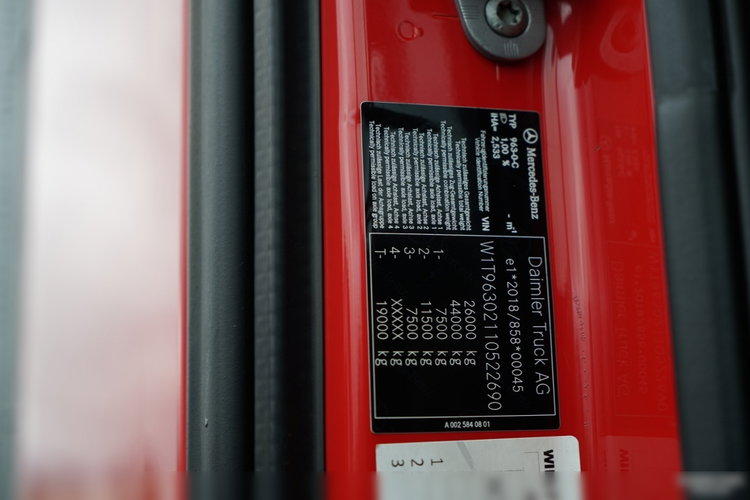 Mercedes -BENZ ACTROS / 2545 / FIRANKA  / 6x2 / KLIMA POSTOJOWA / BIG SPACE / WIELTON / 2021 zdjęcie 45