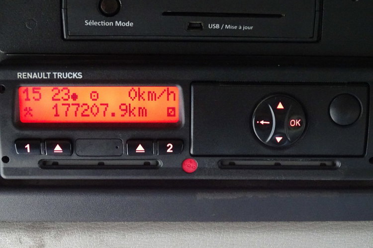 Renault D14 KONTENER, Winda klapa, Blokada mostu, 177k km Przebieg Udokumentowany TYLKO 177.000 KM , Klima , Winda , Kontener zdjęcie 6