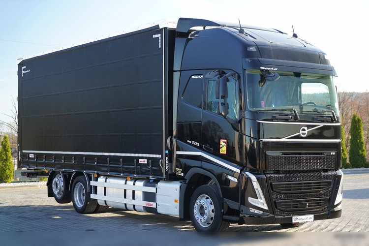 Volvo FH 500 / 6x2 / FIRANKA - 7.7 m / 2024 / KLIMA POSTOJOWA / ZAWIESIE DOKI DO WÓZKA / OŚ PODNOSZONA / ALUFELGI / zdjęcie 1