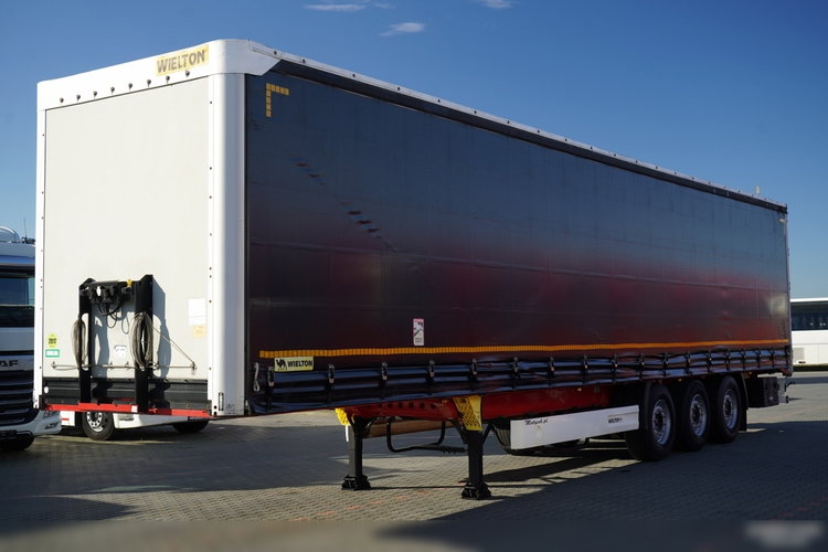 Wielton / FIRANKA STANDARD / MULDA DO STALI - 9 M / OŚ PODNOSZONA / SAF / MAŁO UŻYWANA  zdjęcie 3