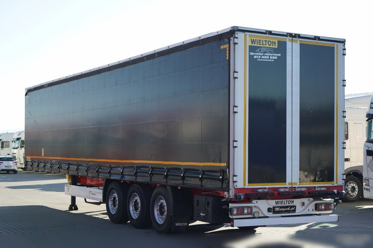 Wielton / FIRANKA STANDARD / MULDA DO STALI - 9 M / OŚ PODNOSZONA / SAF / MAŁO UŻYWANA  zdjęcie 6