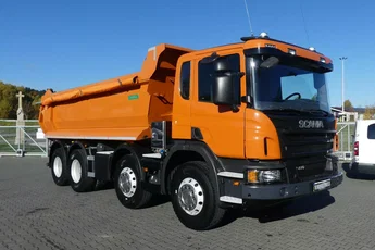 Scania P410 8x4 / WYWROTKA TYLNO ZSYPOWA / ALUFELGI /