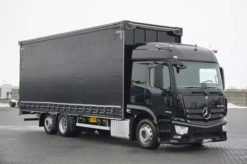 Mercedes / ACTROS / 2533 / ACC / E 6 / FIRANKA / ŁAD. 15 450 KG / 19 PALET