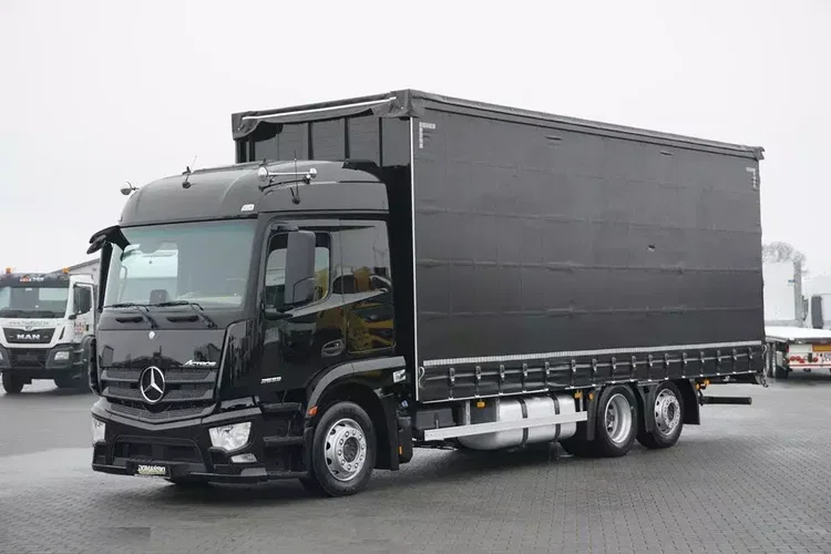 Mercedes / ACTROS / 2533 / ACC / E 6 / FIRANKA / ŁAD. 15 450 KG / 19 PALET zdjęcie 2