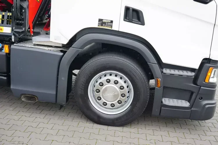 Scania P 410 / 6 X 2 / SKRZYNIOWY + HDS / PALFINGER PK 24 001 / OŚ SKRĘTNA / WYS. 15 M zdjęcie 20