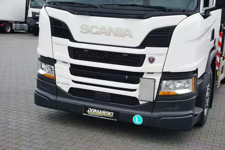 Scania P 410 / 6 X 2 / SKRZYNIOWY + HDS / PALFINGER PK 24 001 / OŚ SKRĘTNA / WYS. 15 M zdjęcie 36