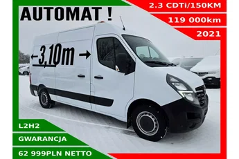 Opel movano L2H2 62999zł Netto 2.3 CDTi/150KM