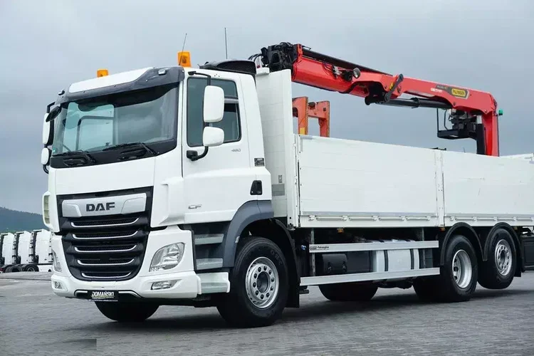 DAF CF / 480 / 6 X 2 / SKRZYNIOWY + HDS / PALFINGER PK 22 001L / OŚ SKRĘTNA / CHWYTAK zdjęcie 23