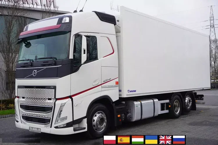 Volvo FH 420 6×2 / Chłodnia Krone 19 EPAL / Multitemperatura / Doppelstock / Thermoking 1200R zdjęcie 1