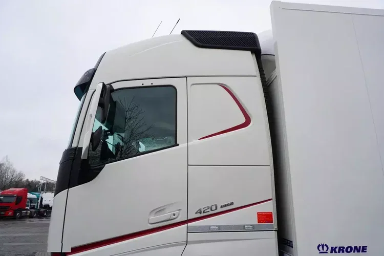 Volvo FH 420 6×2 / Chłodnia Krone 19 EPAL / Multitemperatura / Doppelstock / Thermoking 1200R zdjęcie 18