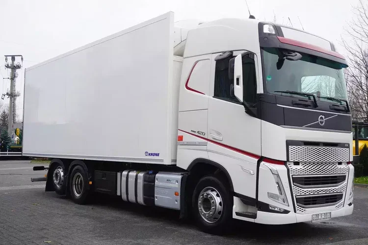 Volvo FH 420 6×2 / Chłodnia Krone 19 EPAL / Multitemperatura / Doppelstock / Thermoking 1200R zdjęcie 7