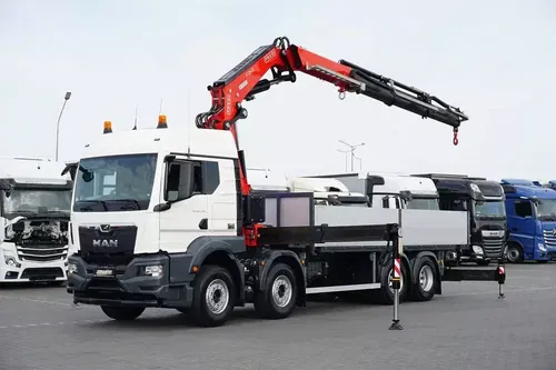 MAN TGS / 35.470 / E 6 / SKRZYNIOWY + HDS / FASSI F 545 / ŁAD. 13 105 KG / PILOT