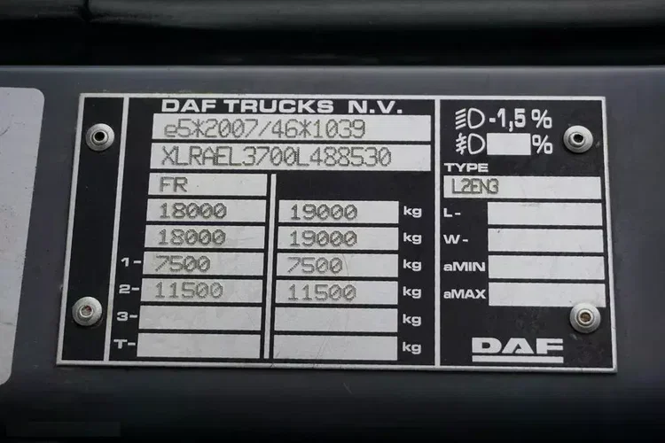 DAF LF / 260 / ACC / SKRZYNIOWY + HDS / HYVA HC-183 / PILOT / ROTATOR / WIDŁY zdjęcie 11
