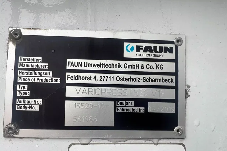 Mercedes AROCS 2536 eur6 FAUN VARIOPRSS520 zdjęcie 15