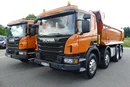 Scania P410 8x4 / WYWROTKA TYLNO ZSYPOWA / ALUFELGI / MANUAL / zdjęcie 4