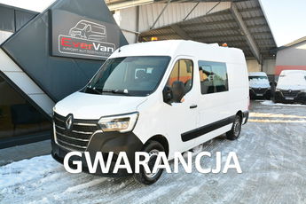 Renault Master średniak 7 osobowy brygadówka 150KM doka pełna opcja
