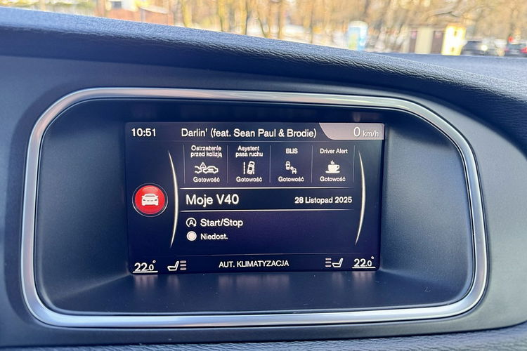 Volvo V40 Full LED Navi BLIS Aktywny Tempomat Gwarancja zdjęcie 20