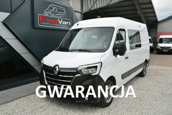 Renault Master średniak 7 osobowy brygadówka 150KM doka pełna opcja
