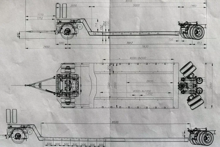 EMTECH 2 osiowa PCN 18 TIEFBETT Zagłębiana Rozciągana Oś Skrętna UNIKAT zdjęcie 46
