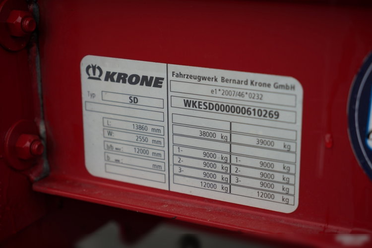 Krone FIRANKA / STANDARD  / KOSZ NA PALETY / SAF /  zdjęcie 26