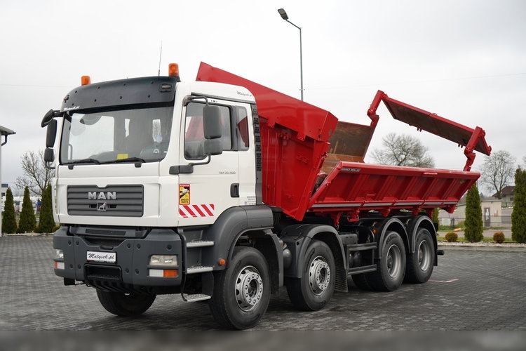 MAN TGA 35.400 / 8X4 / WYWROTKA 2 STR. / HYDROBURTA / HYDROKLAPA / UAL / MEILLER KIPPER zdjęcie 9
