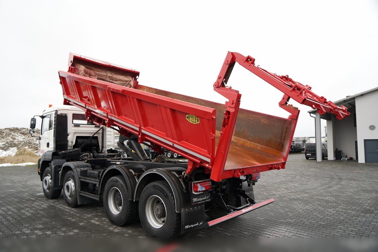 MAN TGA 35.400 / 8X4 / WYWROTKA 2 STR. / HYDROBURTA / HYDROKLAPA / UAL / MEILLER KIPPER zdjęcie 4
