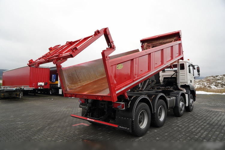 MAN TGA 35.400 / 8X4 / WYWROTKA 2 STR. / HYDROBURTA / HYDROKLAPA / UAL / MEILLER KIPPER zdjęcie 5