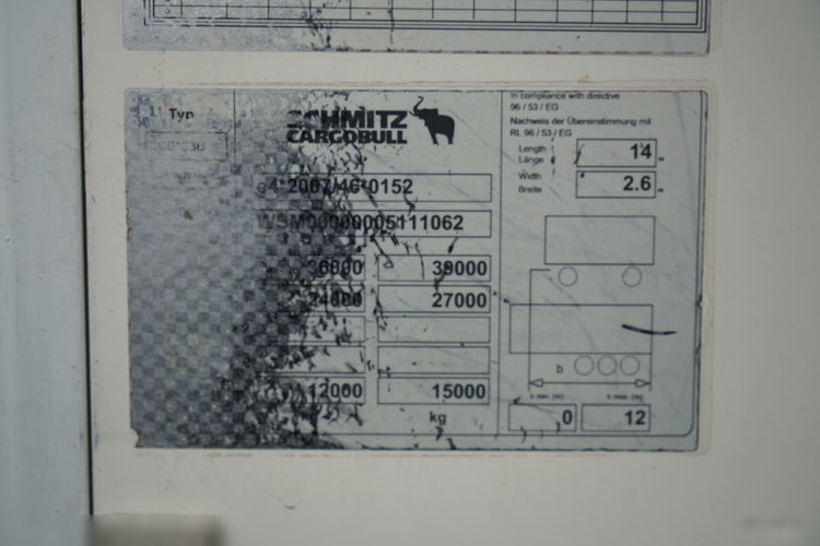 SCHMITZ / CHŁODNIA / THERMO KING  / HAKÓWKA / OŚ PODNOSZONA / KOSZ NA PALETY zdjęcie 26