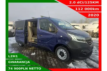 Renault Trafic L2H1 74900zł NETTO Brygadówka 6 osób 2.0dCi/120KM
