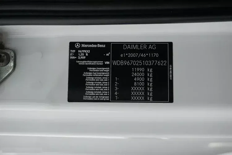 Mercedes ATEGO / 1224 / ACC / E 6 / FIRANKA + WINDA / 18 PALET zdjęcie 11