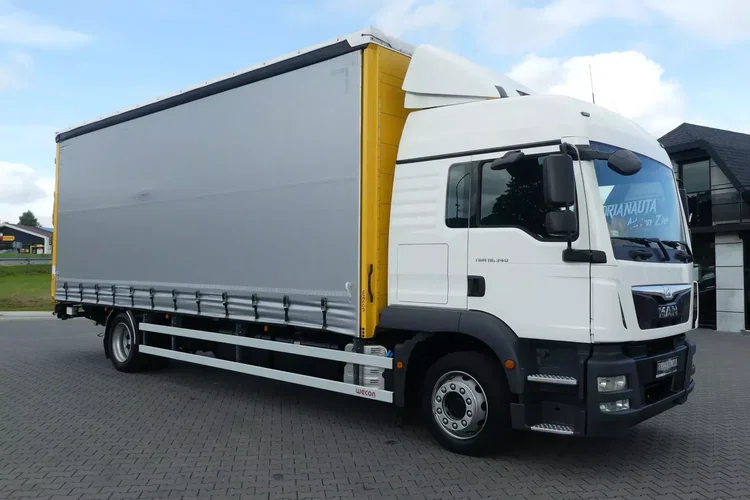 MAN TGM 18.340 / FIRANKA 7.70 + WINDA / ZSUWANY DACH / EURO 6 / zdjęcie 10