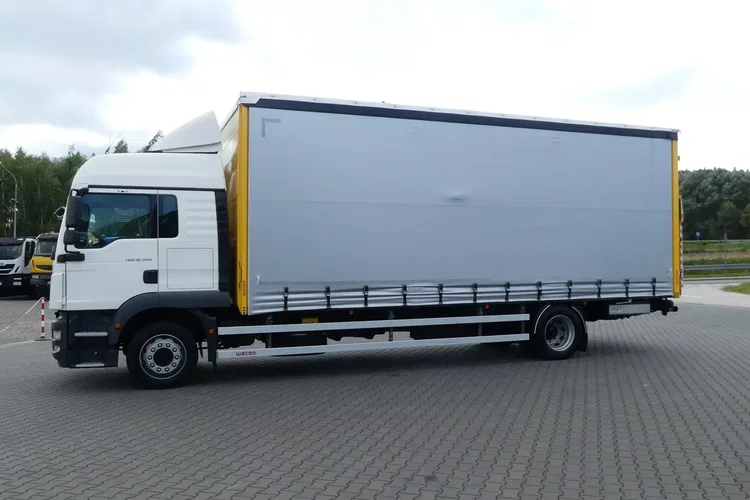 MAN TGM 18.340 / FIRANKA 7.70 + WINDA / ZSUWANY DACH / EURO 6 / zdjęcie 3