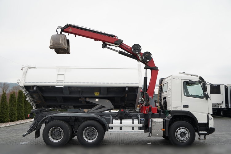 Volvo FMX 380 / 6x4 / WYWROTKA + HDS HMF 1820 K2 / HYDROBURTA / STEROWANIE RADIOWE / CHWYTAK / ROTATOR / EURO 6  zdjęcie 11