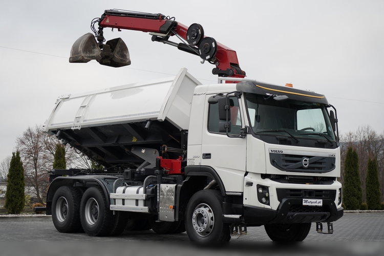 Volvo FMX 380 / 6x4 / WYWROTKA + HDS HMF 1820 K2 / HYDROBURTA / STEROWANIE RADIOWE / CHWYTAK / ROTATOR / EURO 6  zdjęcie 12