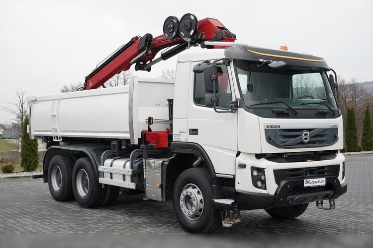 Volvo FMX 380 / 6x4 / WYWROTKA + HDS HMF 1820 K2 / HYDROBURTA / STEROWANIE RADIOWE / CHWYTAK / ROTATOR / EURO 6  zdjęcie 18