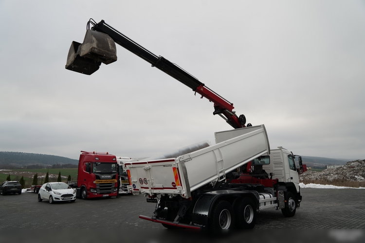 Volvo FMX 380 / 6x4 / WYWROTKA + HDS HMF 1820 K2 / HYDROBURTA / STEROWANIE RADIOWE / CHWYTAK / ROTATOR / EURO 6  zdjęcie 4