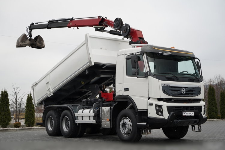 Volvo FMX 380 / 6x4 / WYWROTKA + HDS HMF 1820 K2 / HYDROBURTA / STEROWANIE RADIOWE / CHWYTAK / ROTATOR / EURO 6  zdjęcie 6