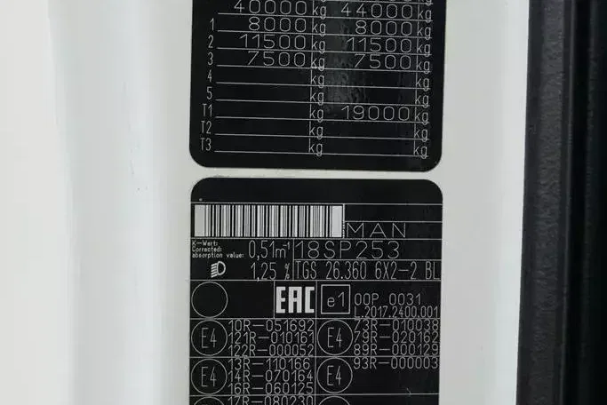 MAN TGS / 26.360 / EURO 6 / CHŁODNIA + WINDA / 20 PALET zdjęcie 11