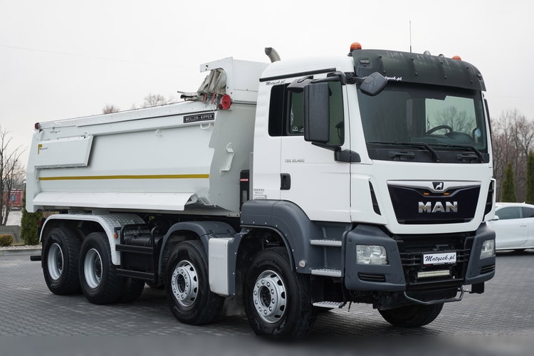 MAN TGS 35.460 / 8X4 / WYWROTKA TYLNOZSYPOWA  / HYDROKLAPA / MEILLER KIPPER / AUTOMAT / EURO 6 zdjęcie 15