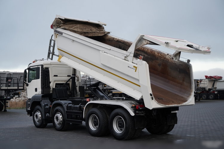 MAN TGS 35.460 / 8X4 / WYWROTKA TYLNOZSYPOWA  / HYDROKLAPA / MEILLER KIPPER / AUTOMAT / EURO 6 zdjęcie 4