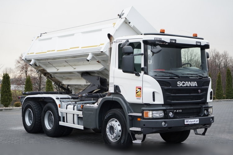 Scania P 410 / 6x4 / WYWROTKA DWU-STRONNA / HYDROBURTA  / BOARDMATIC / AUTOMAT / EURO 6  zdjęcie 14