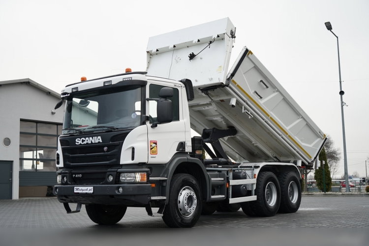 Scania P 410 / 6x4 / WYWROTKA DWU-STRONNA / HYDROBURTA  / BOARDMATIC / AUTOMAT / EURO 6  zdjęcie 2