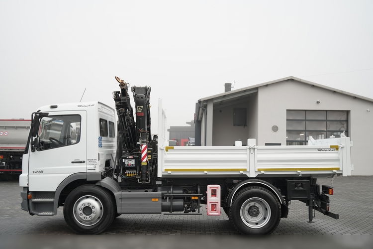 Mercedes -BENZ ATEGO 1218 / 4x2 / WYWROTKA + HDS HIAB 0088 BS-3  / PILOT  /MANUAL  zdjęcie 12