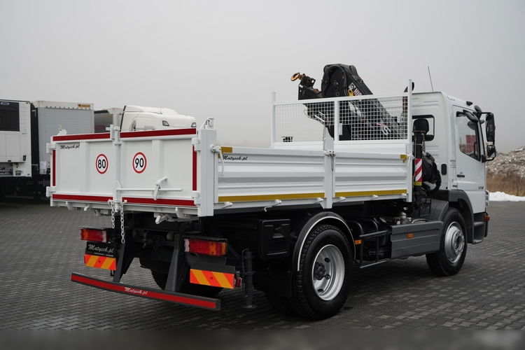 Mercedes -BENZ ATEGO 1218 / 4x2 / WYWROTKA + HDS HIAB 0088 BS-3  / PILOT  /MANUAL  zdjęcie 14