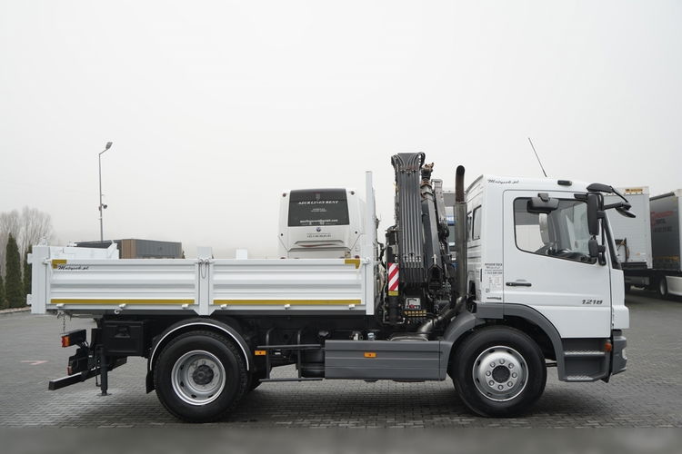 Mercedes -BENZ ATEGO 1218 / 4x2 / WYWROTKA + HDS HIAB 0088 BS-3  / PILOT  /MANUAL  zdjęcie 15